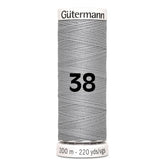 Gutermann garen | 200m | 38 lichtgrijs naaigaren GM - 200 - 38 - LICHTGRIJS 4008015026684